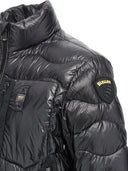 Blauer Quilted Down Giacca
