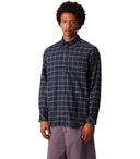 Carhartt Wip L/ Widmark Revise la camisa azul