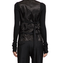 Ann Demeulemeester Charlotte Classic Waistcoat Viscose Calico