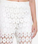 Erika Cavallini pantalones semi de alta costura blancos