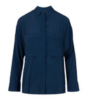 Camisas de semicoutura azul