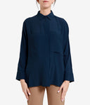 Camisas de semicoutura azul
