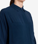 Camisas de semicoutura azul