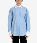 Msgm Shirts Light Blue
