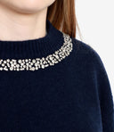 Sweaters de semicoture azul