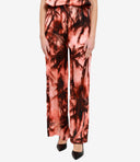 Erika Cavallini Pantalones de semi de alta costura rosa