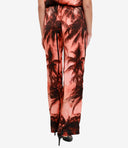 Erika Cavallini Pantalones de semi de alta costura rosa
