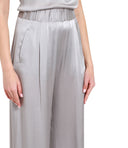 Pantalones de semicotura gris