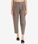 Erika Cavallini Semi Couture Trousers Beige