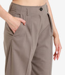 Erika Cavallini Semi Couture Trousers Beige