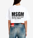 Msgm T Shirts And Polos White