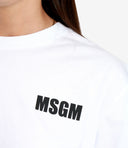 Msgm T Shirts And Polos White
