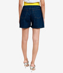 Shorts msgm denim+neon giallo