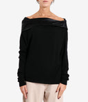 Swetry Alberta Ferretti Czarne