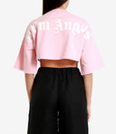 Magliette e polo Palm Angels rosa+bianco