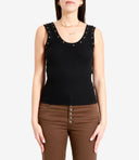 A Paper Kid Top Black