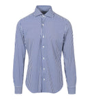 Camicie Barba Bianco+Blu Navy