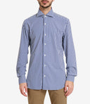 Camicie Barba Bianco+Blu Navy