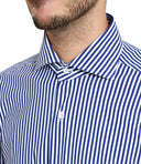 Camicie Barba Bianco+Blu Navy