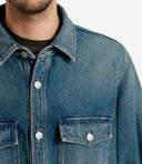 Grifoni Shirts Blue Denim