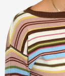 Max Mara Weekend Pullover Braun+Hellblau