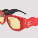 Casablanca Oval Wave Sunglasses