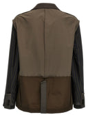 Sacai due materiali blazer