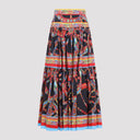 Dolce & Gabbana Popeline Midi Carretto Skirt