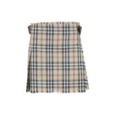 Mini Kilt in lana a quadri Burberry