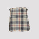 Mini Kilt in lana a quadri Burberry