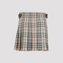 Mini Kilt in lana a quadri Burberry