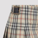 Mini Kilt in lana a quadri Burberry