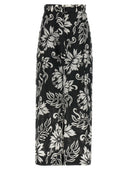 Pantalon à imprimé floral sacai