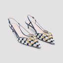 Slingback con logo V Valentino Garavani