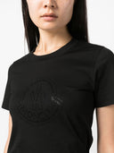 Moncler T Shirt With Crystal Logo