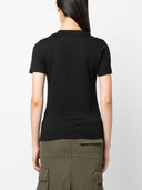 Moncler T Shirt With Crystal Logo