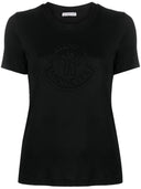 Moncler T Shirt With Crystal Logo