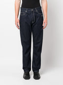 Off White Jeans With Embroidery