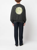 Off White Jeans With Embroidery