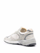 Golden Goose Running Dad Net And Suede Upper Leather Star And Heel Suede Spur