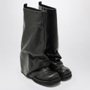 The Attico Combat Robin Black Leather Boot