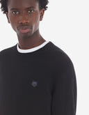 Swetery Maison Kitsune czarne
