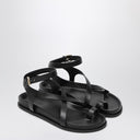 A.Emery The Jalen Slim Sandals Black In Leather