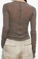 Rick Owens Cropped Rib Ls T