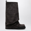 The Attico Combat Robin Grey Suede Boot