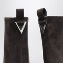 The Attico Combat Robin Grey Suede Boot