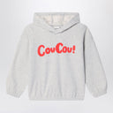 Mini con cappuccio di cotone organico grigio grigio