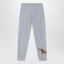 Mini Rodini Grey Jogging Trousers In Organic Cotton