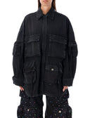 The Attico Coats Black