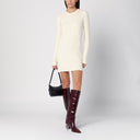 Isabel Marant Étoile Garner Écru Woll -Strickkleid